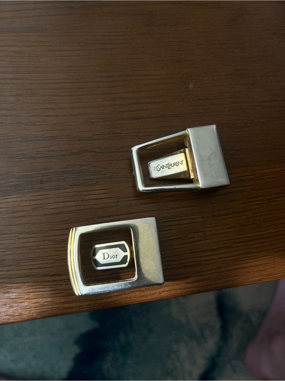 Dior & YSL Vintage Belt Buckles